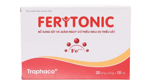 Dung dịch Feritonic bổ sung sắt, giảm nguy cơ thiếu máu hộp 20 ống x 10ml