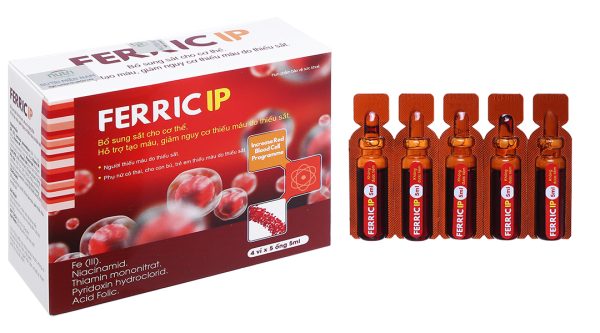 Dung dịch Ferric IP bổ sung sắt, hỗ trợ tạo máu hộp 20 ống x 5ml