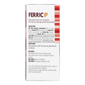 Dung dịch Ferric IP bổ sung sắt, hỗ trợ tạo máu hộp 20 ống x 5ml