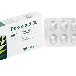 Fexostad 60 trị triệu chứng viêm mũi dị ứng, mày đay (1 vỉ x 10 viên)