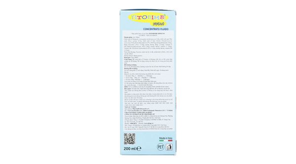 Siro Fitobimbi Immuno bổ sung vitamin, khoáng chất cho bé chai 200ml