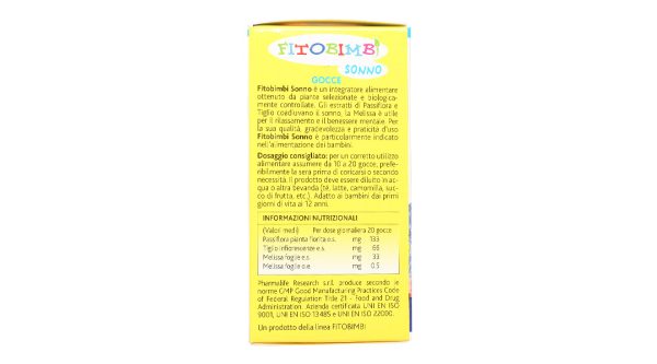 Siro Fitobimbi Sonno giúp bé ngủ ngon chai 30ml