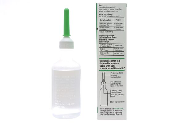Dung dịch thụt trực tràng Fleet Enema trị táo bón chai 133ml