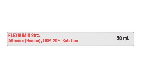 Dung dịch tiêm truyền Flexbumin 20% trị thiếu hụt albumin huyết túi 50ml