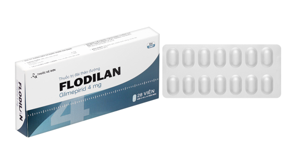 Flodilan 4mg thuốc trị đái tháo đường tuýp 2 (2 vỉ x 14 viên)
