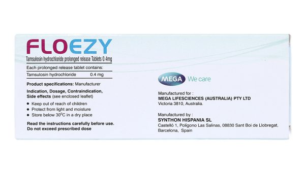 Floezy 0.4mg trị phì đại tuyến tiền liệt (3 vỉ x 10 viên)