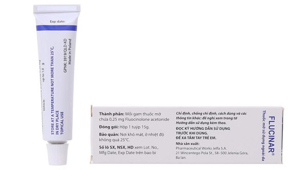 Thuốc mỡ Flucinar trị viêm da tuýp 15g