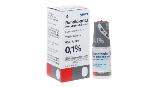 Hỗn dịch nhỏ mắt Flumetholon 0.1 trị các bệnh viêm ngoài mắt lọ 5ml