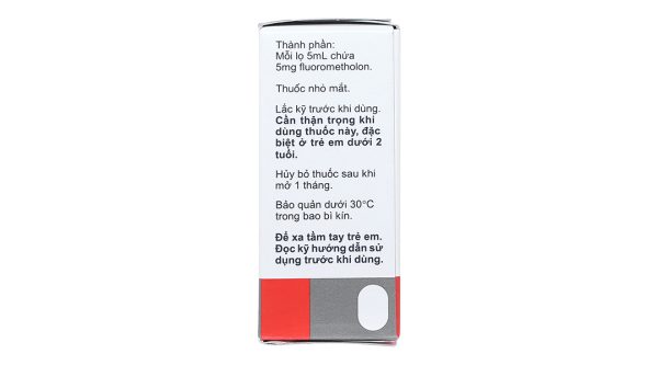 Hỗn dịch nhỏ mắt Flumetholon 0.1 trị các bệnh viêm ngoài mắt lọ 5ml
