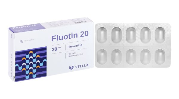 Fluotin 20 trị trầm cảm, rối loạn tiền kinh nguyệt (2 vỉ x 10 viên)