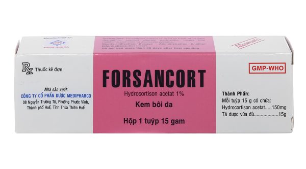 Kem bôi Forsancort trị các bệnh viêm da tiếp xúc tuýp 15g