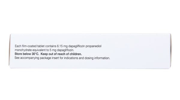 Forxiga 5mg trị đái tháo đường tuýp 2, suy tim và bệnh thận mạn tính (2 vỉ x 14 viên)