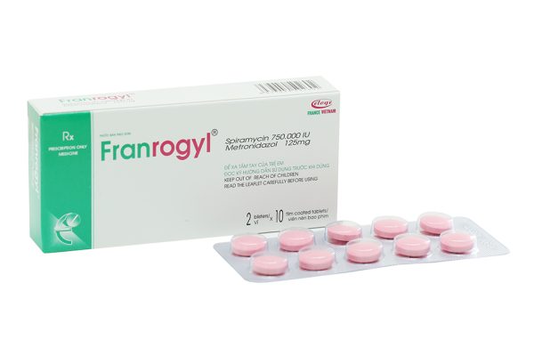Franrogyl 20mg trị nhiễm khuẩn răng miệng (2 vỉ x 10 viên)
