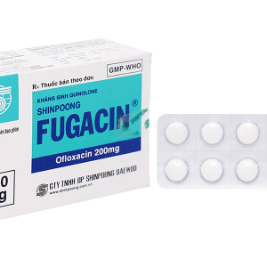 Fugacin 200mg trị nhiễm trùng gây ra bởi các vi khuẩn nhạy cảm (10 vỉ x 10 viên)