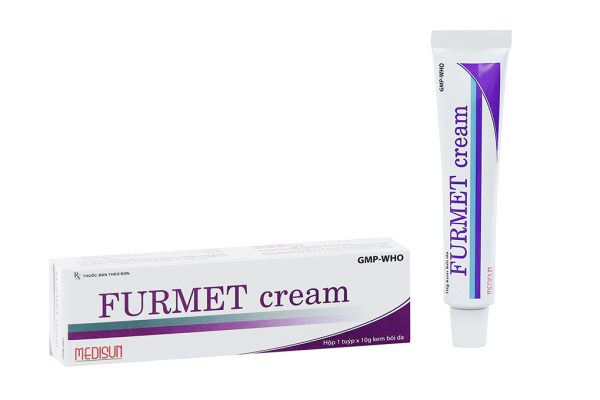 Kem bôi Furmet Cream trị nấm, viêm da có biến chứng nhiễm trùng tuýp 10g