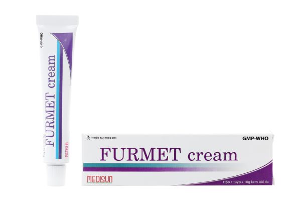 Kem bôi Furmet Cream trị nấm, viêm da có biến chứng nhiễm trùng tuýp 10g