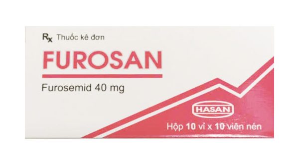 Furosan 40mg trị tình trạng phù trong suy tim sung huyết (10 vỉ x 10 viên)