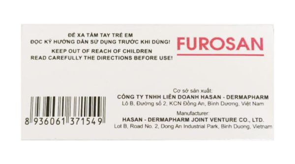 Furosan 40mg trị tình trạng phù trong suy tim sung huyết (10 vỉ x 10 viên)
