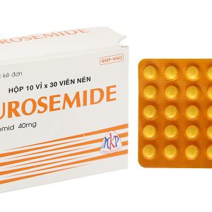 Furosemide Mekophar 40mg trị tăng huyết áp, tăng canxi huyết, trị phù (10 vỉ x 30 viên)