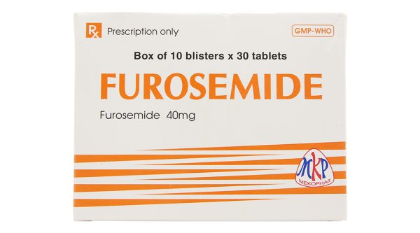 Furosemide Mekophar 40mg trị tăng huyết áp, tăng canxi huyết, trị phù (10 vỉ x 30 viên)