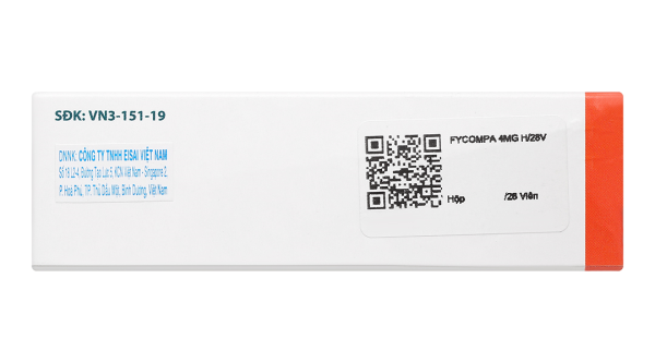 Fycompa 4mg điều trị bổ trợ cơn động kinh khởi phát cục bộ (2 vỉ x 14 viên)