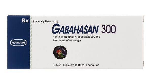 Gabahasan 300 trị động kinh, đau dây thần kinh (3 vỉ x 10 viên)