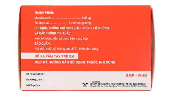 Galanmer 500mcg trị thiếu máu, thiếu vitamin B12 (10 vỉ x 10 viên)