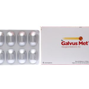Galvus Met 50mg/1000mg trị đái tháo đường tuýp 2 (6 vỉ x 10 viên)
