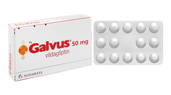 Galvus 50mg trị đái tháo đường tuýp 2 (2 vỉ x 14 viên)