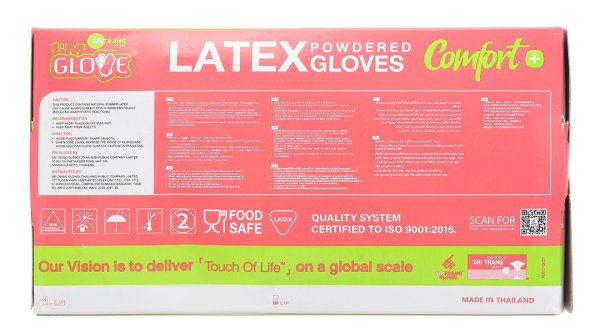 Găng tay y tế có bột Latex I'm Glove size M hộp 50 đôi