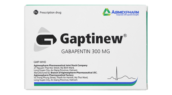 Gaptinew 300mg điều trị đau thần kinh ngoại biên, động kinh cục bộ (3 vỉ x 10 viên)