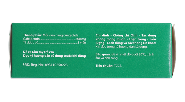 Gaptinew 300mg điều trị đau thần kinh ngoại biên, động kinh cục bộ (3 vỉ x 10 viên)
