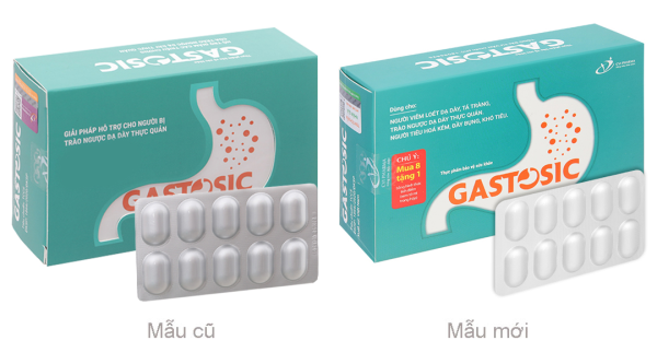 Gastosic hỗ trợ giảm trào ngược dạ dày hộp 30 viên