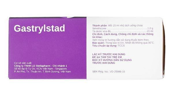 Nhũ dịch uống Gastrylstad trị đầy hơi, khó tiêu chai 15ml