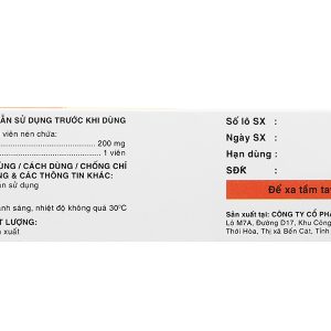 Gayax 200mg trị tâm thần phân liệt (4 vỉ x 7 viên)