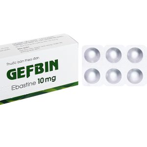 Gefbin 10mg trị viêm mũi dị ứng, nổi mày đay vô căn mạn tính (3 vỉ x 10 viên)