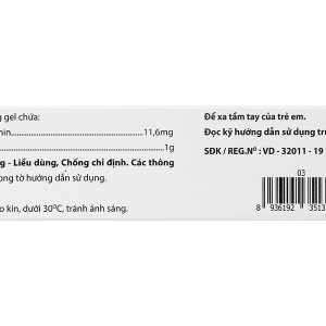 Gel bôi D-Emulgel 1.16% giảm đau, giảm sưng, chống viêm tuýp 20g