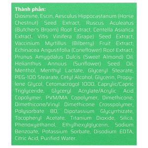 Gel Diosmin Extra Xozas cải thiện các triệu chứng suy giãn tĩnh mạch tuýp 75ml