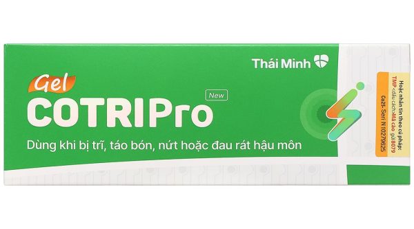 Gel CotriPro làm dịu và săn se da trong trường hợp trĩ, táo bón tuýp 25g
