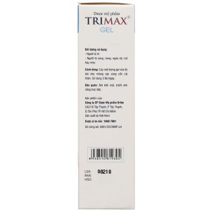 Gel Trimax giúp giảm các triệu chứng đau rát, sưng, nóng do trĩ gây ra tuýp 20g