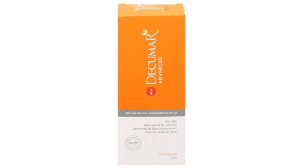 Gel chấm mụn Decumar Advanced giúp dưỡng da, giảm mụn, mờ thâm tuýp 20g