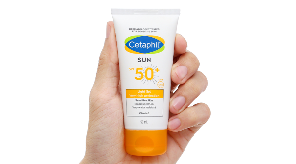 Gel chống nắng Cetaphil SPF50+ dành cho da nhạy cảm tuýp 50ml
