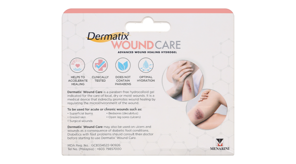Gel Dermatix Wound Care hỗ trợ chữa lành vết thương tuýp 20g