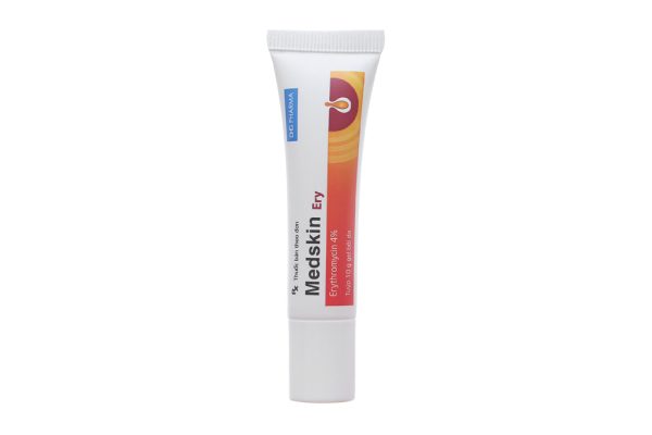 Gel bôi Medskin Ery 4% trị mụn trứng cá tuýp 10g