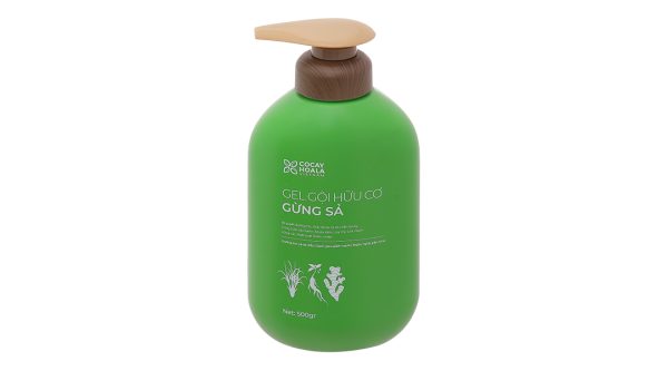 Gel gội hữu cơ Gừng Sả Cocay Hoala ngăn dầu, dưỡng ẩm chai 500g