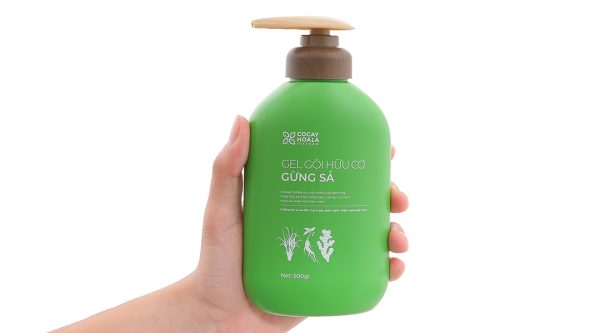 Gel gội hữu cơ Gừng Sả Cocay Hoala ngăn dầu, dưỡng ẩm chai 500g