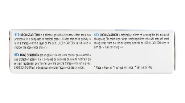 Gel Urgo Scarform hỗ trợ làm mờ sẹo, mờ thâm tuýp 7g