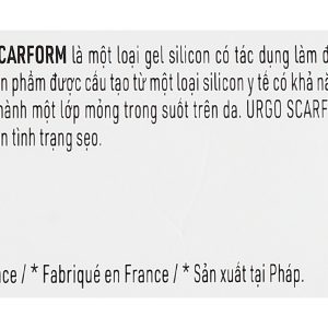 Gel Urgo Scarform hỗ trợ làm mờ sẹo, mờ thâm tuýp 7g