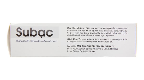 Gel Su bạc làm sạch da, kháng khuẩn tuýp 25g