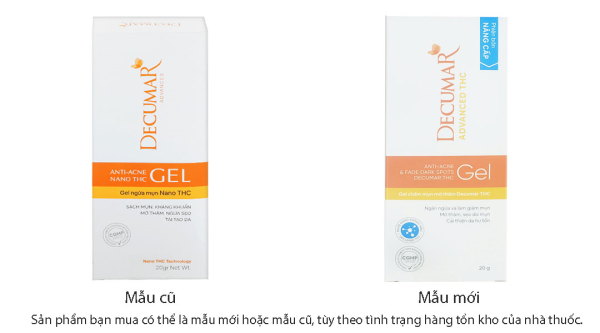 Gel Anti - Acne Nano THC Decumar ngừa mụn, mờ thâm tuýp 20g